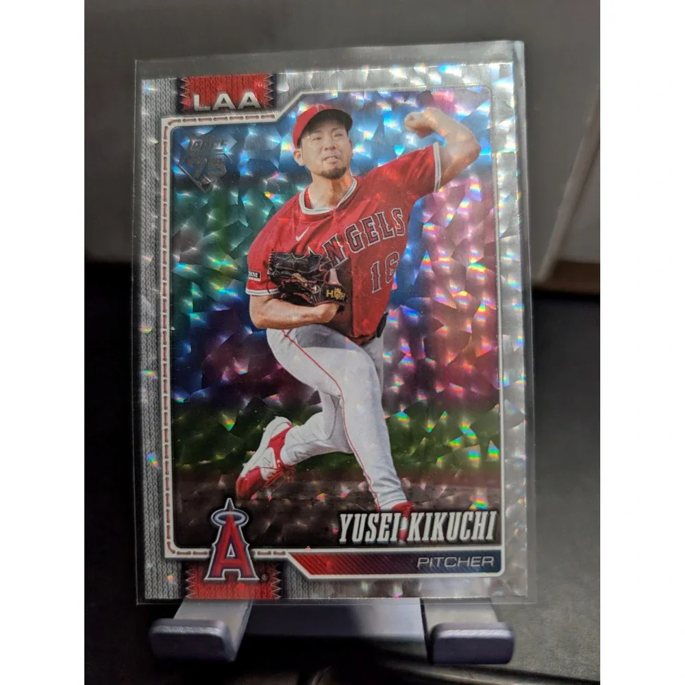 2025 Topps Series 1 Yusei Kikuchi #173 Silver Foilboard Los Angeles Angels Card